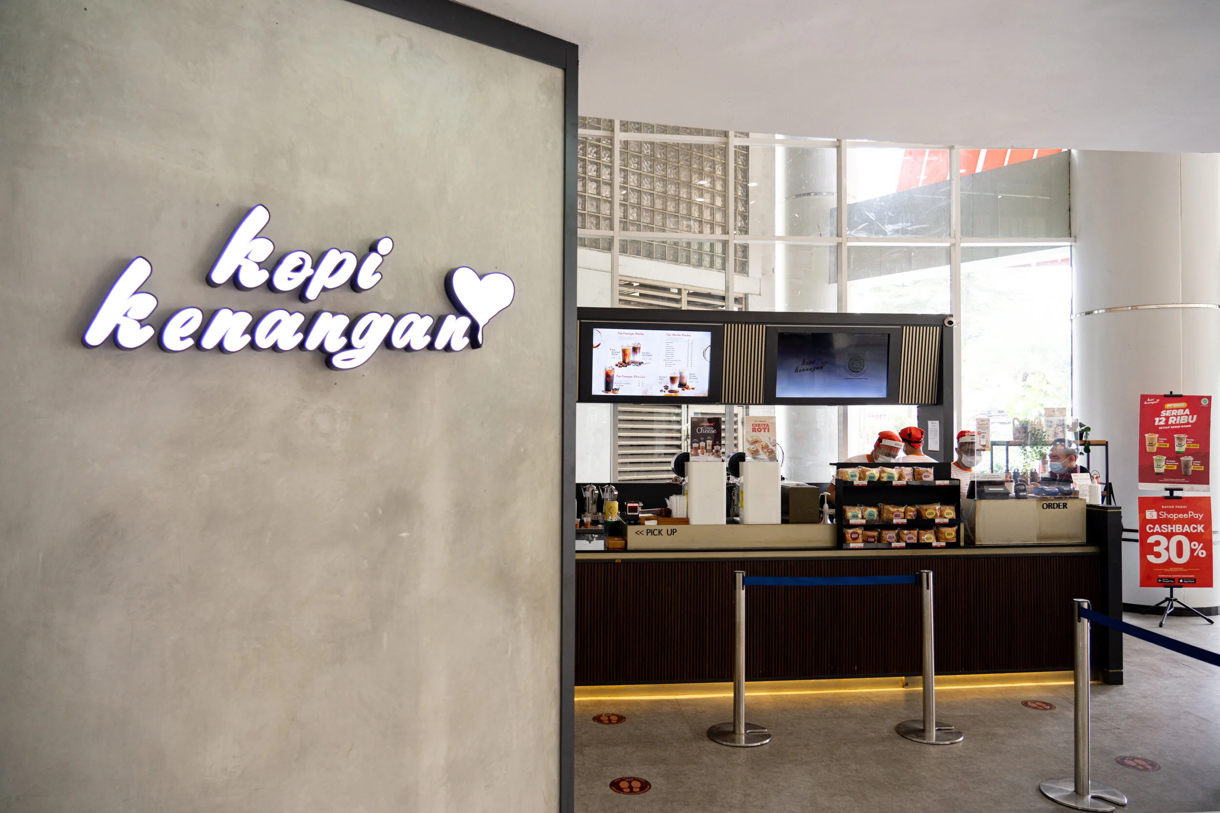 コーヒーショップでの事例